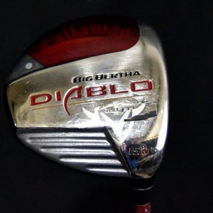 CALLAWAY BIG BERTHA DIABLO 3 WOOD LOFT 15, STIFF FLEX, SHAFT 43", RH