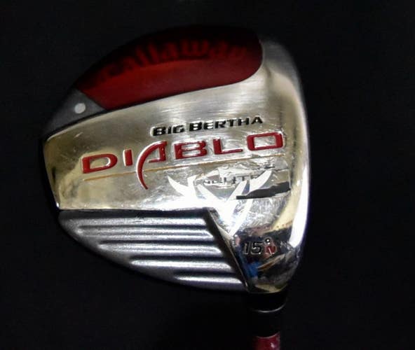 CALLAWAY BIG BERTHA DIABLO 3 WOOD LOFT 15, STIFF FLEX, SHAFT 43", RH