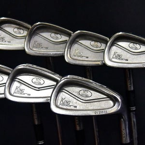KING COBRA OVERSIZE IRONS SET 3-9 IRONS STIFF FLEX, RH, SHAFT 38" (5I), NEW GRIP