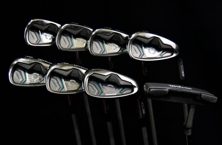 WILSON PROFILE SET 5-9, PW SW IRONS LADIES FLEX, RH, SHAFT 37" (5I), NEW GRIPS