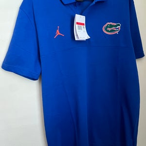 Nike Dri-FIT Jordan University Of Florida Gators Football Polo Men L DR0360-480