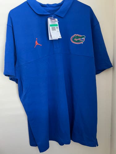 Nike Dri-FIT Jordan University Of Florida Gators Football Polo Men XL DR0360-480