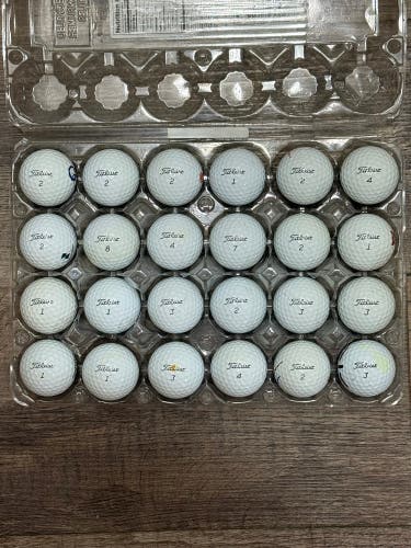 24 Titleist Pro V1 Golf Balls - 4A Near-Mint Condition