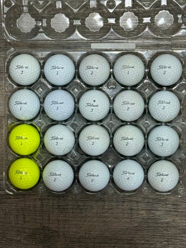 20 Titleist AVX Golf Balls - 5A/4A Condition