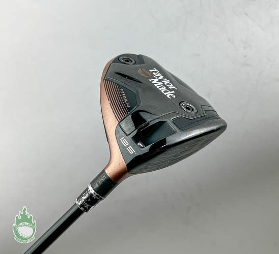 Used TaylorMade BRNR Mini Ti Driver 13.5* Tour AD CQ-7 TX X-Stiff Graphite Golf