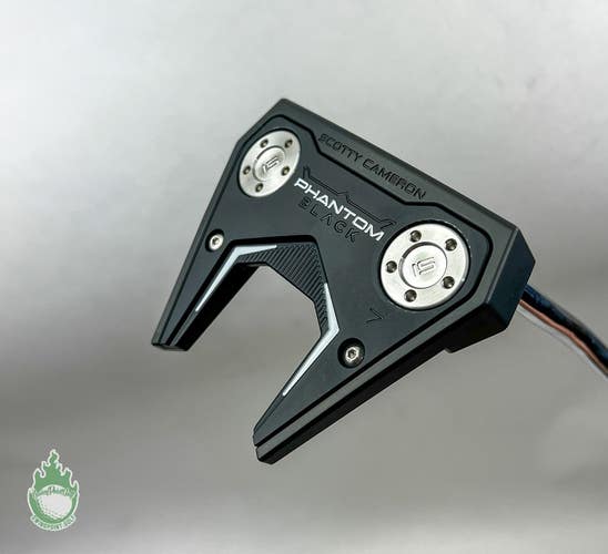 Used Custom Scotty Cameron Phantom Black 7 Mallet 33" Putter Steel Golf Club