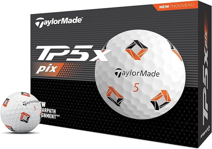 Taylor Made TP5x Pix Golf Balls (White, 24pk) 2dz 2024 NEW - Limited Time Only!