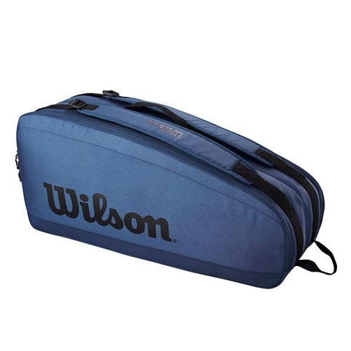 *NWT* WILSON TOUR ULTRA TENNIS 6PK BAG (BLUE) #WR8024101001. MSRP: $110