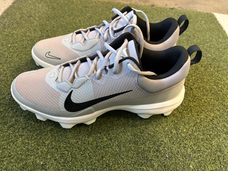 Gray Men's Size M 11.0 (W 12.0) Nike Force Trout 9 Pro MCS Low Top Molded Cleats (New)