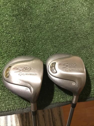 Taylormade Ladies R580 Woods Set (3W & 5W) M.A.S.2 50g Graphite Shafts