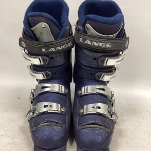 Lange (Used) AC7 Womens DH Ski Boot Navy Blue 240 MP