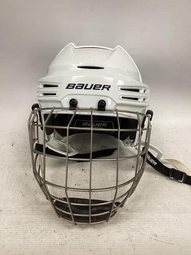 Used Bauer REAKT 75 Helmet Cage Combo White LG 11851-S000038650