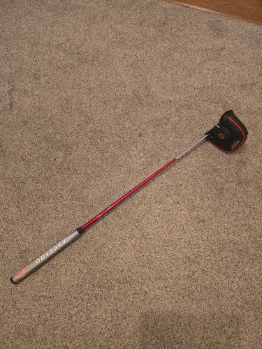 Black Unisex Odyssey Mallet Eleven Tour Lined S Right Handed Putter Uniflex 34" (Used)