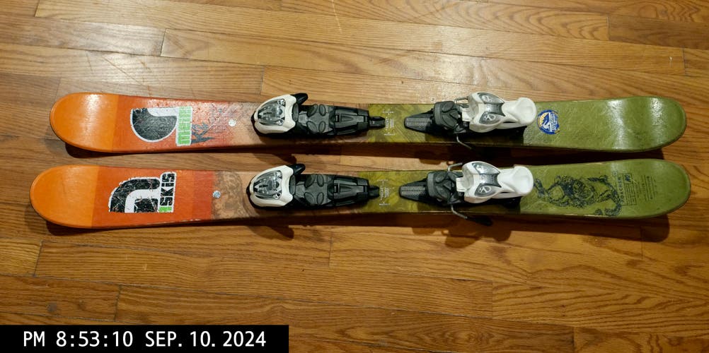 Kid's K2 109 cm Park Poacher Skis Twin Tip With Bindings