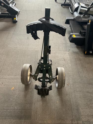 Used Spalding PULL CART Golf Cart Green 2 Wheel 11614-S000222915