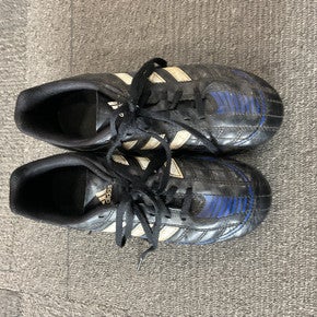 Used Adidas PUNTERO Soccer Cleats Black And Navy Blue Junior 05 11614-S000222886