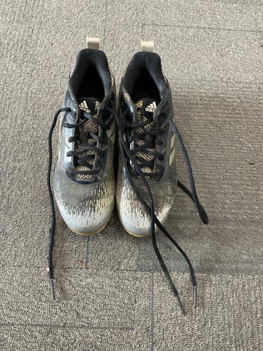 Used Adidas BASEBALL CLEATS BB/SB Cleats Black Junior 04 11614-S000222880