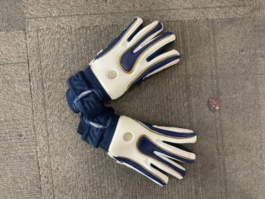Used Brine GOALIE Soccer Goalie Gloves Navy Blue 9 11614-S000222975