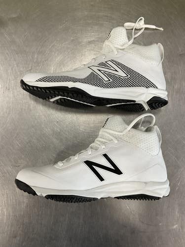 Used New Balance FREEZE LAX Cleats Mens White Senior 9.5 11614-S000222970