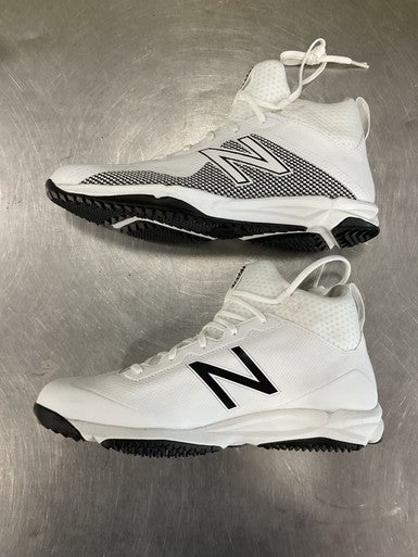 Used New Balance FREEZE LAX Cleats Mens White Senior 9.5 11614-S000222970