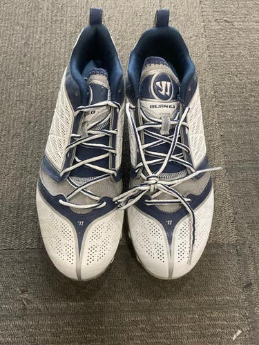 Used New Balance BURN 6.0 LAX Cleats Mens Navy Blue Senior 9.5 11614-S000222962