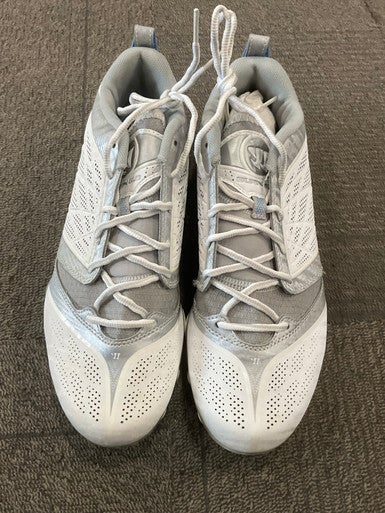 Used New Balance BURN 6.0 LAX Cleats Mens White Senior 9.5 11614-S000222961
