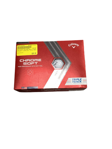 Used Callaway CHROME SOFT TRIPLE TRACK 12 Pack - Golf Balls White 11613-S000169268