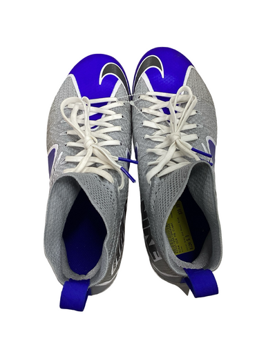 Used Nike CC6 Adult FB Cleats Grey And Royal Blue Senior 9 11613-S000169270