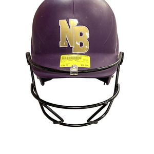 Used Schutt SSMC  BBJ Batting Helmet w/Mask Purple MD 11613-S000169251