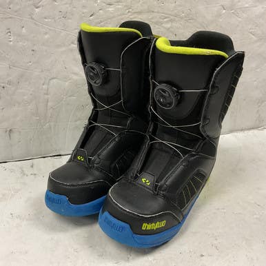 Used ThirtyTwo KIDS BOA Boys Snowboard Boots Black And Navy Blue Junior 05 11855-S000192117
