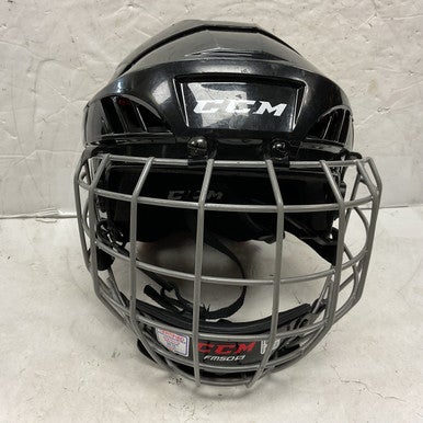 Used CCM 50 Helmet Cage Combo Black And Red SM 11855-S000192108