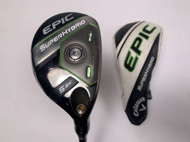 Callaway EPIC Super 5 Hybrid 24* AeroTech SteelFiber fc75 F3 Regular RH