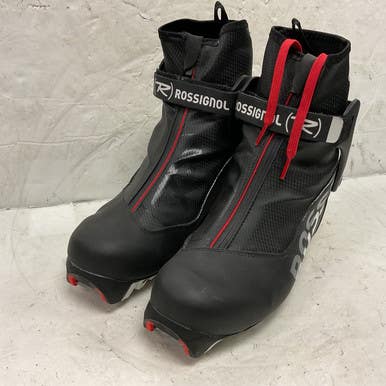 Used Rossignol X6 SC Mens NNN XC Ski Boots Black M 07-07.5 / W 08-08.5 11855-S000192169