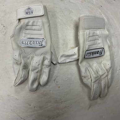 Used Franklin CFX FP BB/SB Batting Gloves White MD 11855-S000192160