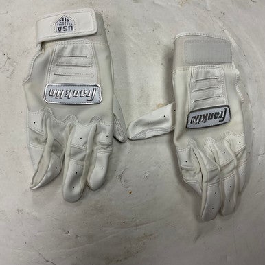 Used Franklin CFX FP BB/SB Batting Gloves White MD 11855-S000192160