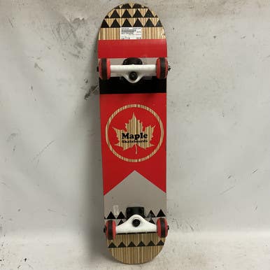 Used MAPLE Complete Skateboard Red 7 1/2" 11855-S000192156