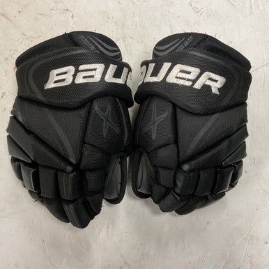 Used Bauer VAPOR X800 LITE Junior Gloves Black And Red 11" 11855-S000192134