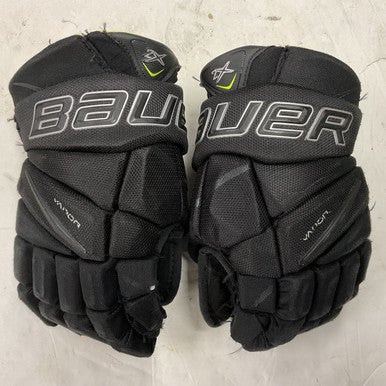 Used Bauer VAPOR 2X Junior Gloves Black 12" 11855-S000192128