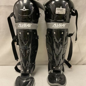 Used All Star LGADV1216 Catchers Leg Guards Black Adult 11490-S000266250