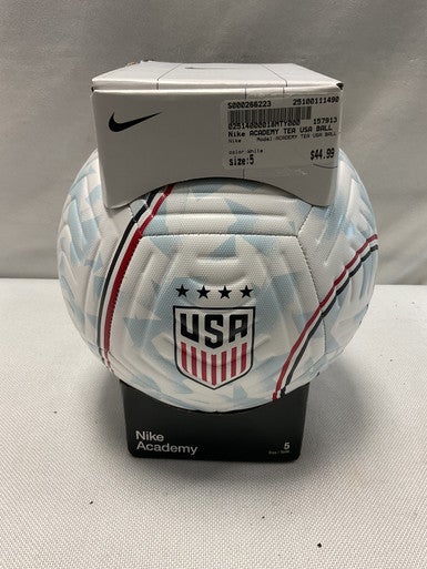 Used Nike ACADEMY TEA USA BALL All Size Soccer Ball White 5 11490-S000266223