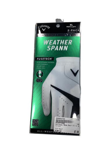 Used Callaway Mens Golf Glove White XL 11884-S000053719