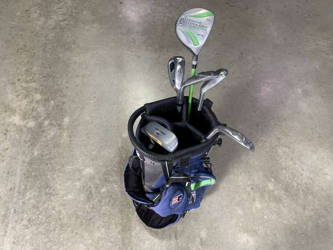 US Kids Ultralight WT-15 Club Set 3W 6 & 8 PW SW Putter 57" Green Youth RH +Bag