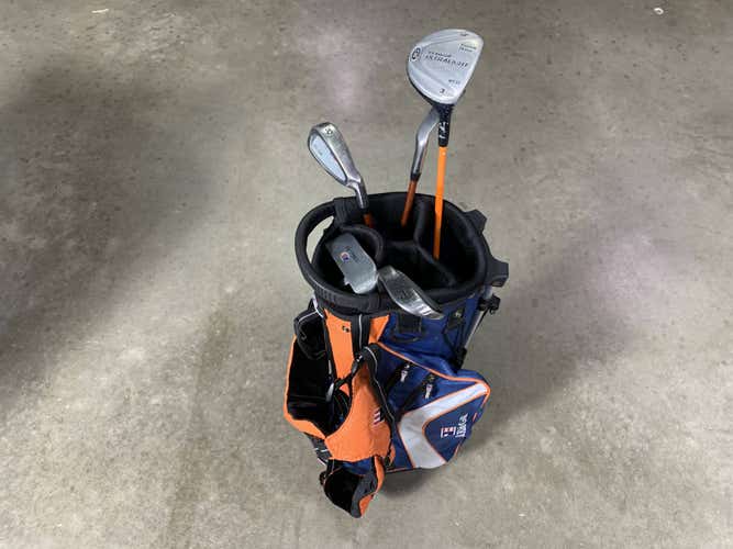U.S. Kids UL-24 Club Set 3W 6 & 8 PW Putter US KidPower 51-35 Junior RH +Bag