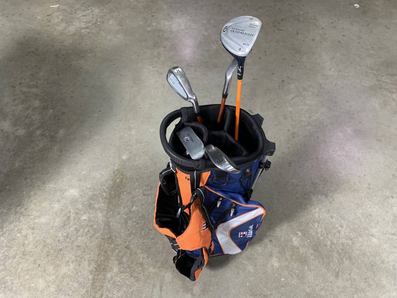 U.S. Kids UL-24 Club Set 3W 6 & 8 PW Putter US KidPower 51-35 Junior RH +Bag