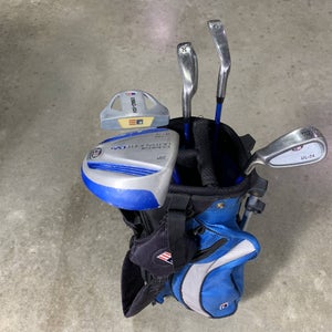 U.S. Kids UL-24 Club Set Driver 6 & 8 PW Putter KidPower 45-31 Junior LH +Bag