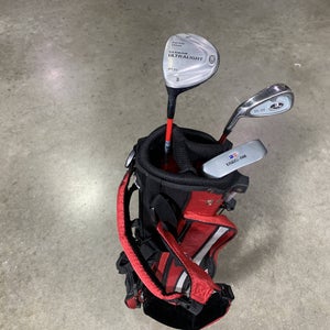 U.S. Kids UL-24 Club Set 3W 7i Putter Kid Power 39-27 Junior LH +Bag
