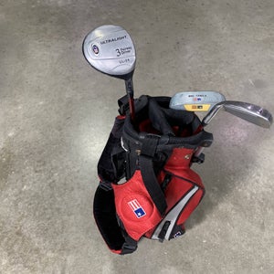 U.S. Kids UL-24 Club Set 3W 7i Putter US Kids Kid Power 39-27 Junior RH +Bag