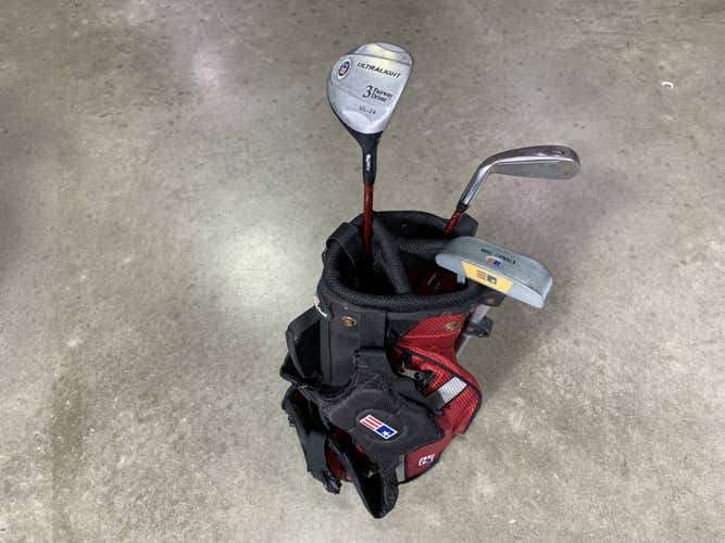 U.S. Kids UL-24 Club Set 3W 7i Putter US Kids Kid Power 39-27 Junior RH +Bag