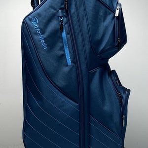 Taylormade Kalea Premier Cart Bag Blue 15-Way Divide Single Strap Golf Bag