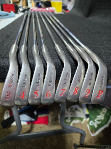 Men's Wilson 1200 LT Right Handed Iron Set Regular Flex Steel Shaft (Used)